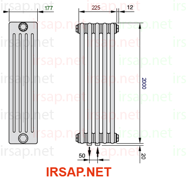 Радиатор IRSAP Tesi 52000/5 T50 CL 01